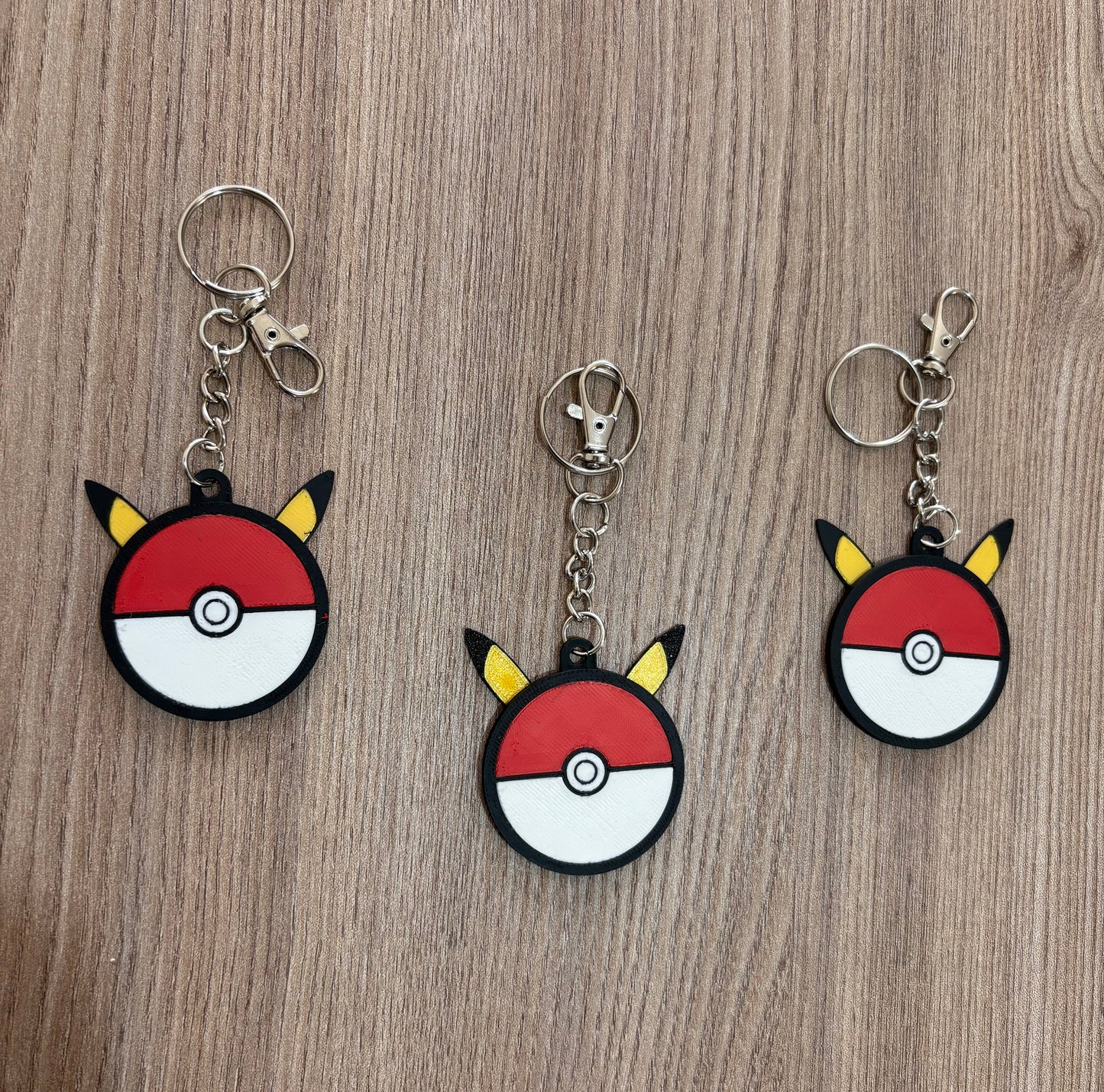 Duo Keychain – Pikachu & Poke Ball Keyring Backpack Charm