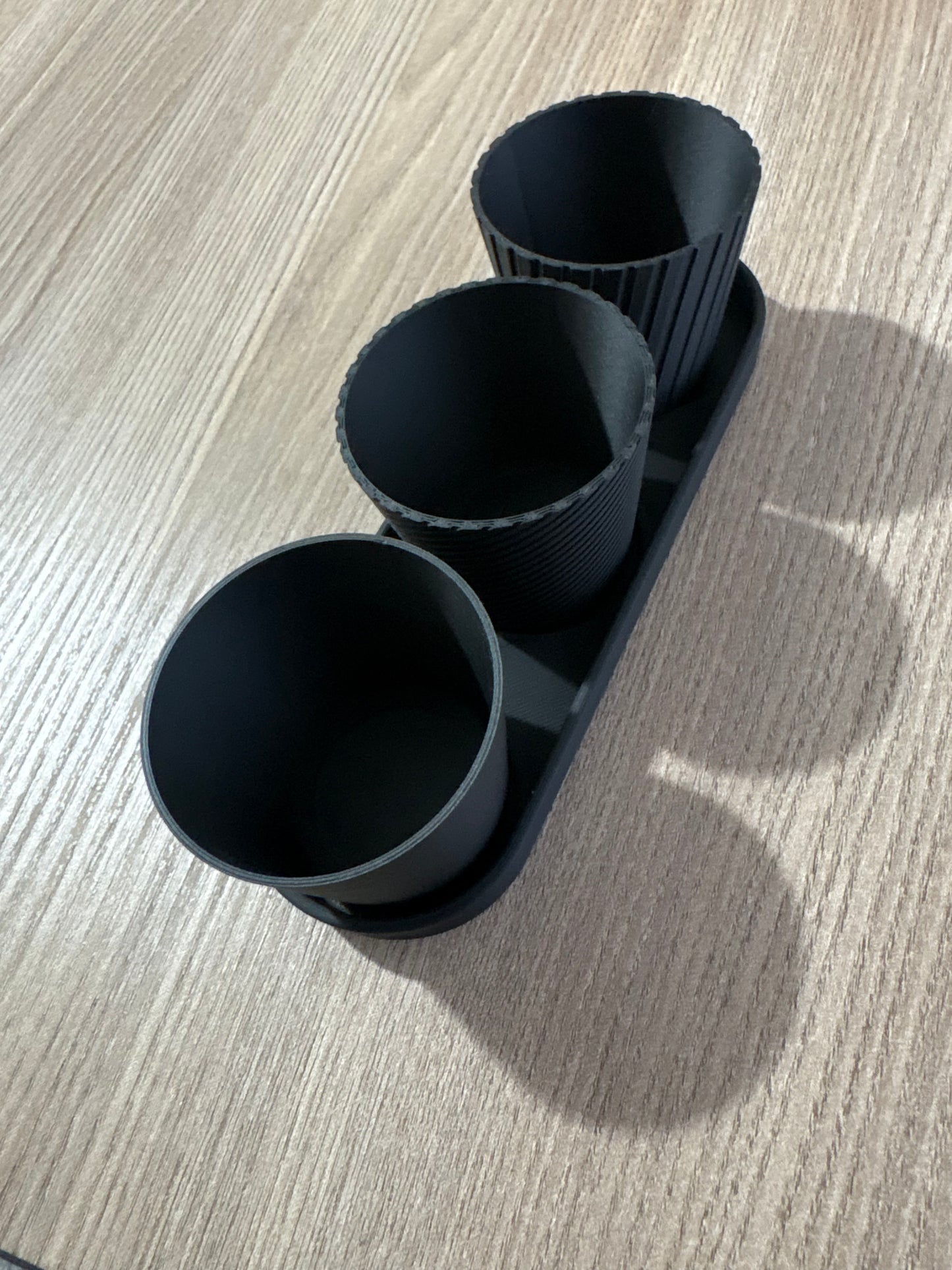Luxury Set of 3 Mini Planter Pot Modern Design with Drainage Indoor Plant Pot