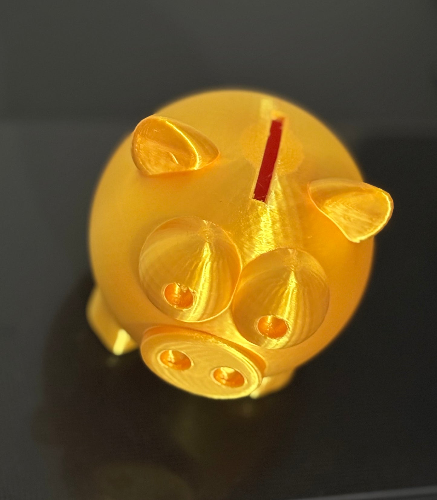 Golden Piggy Bank: Shiny Coin Bank, Kids & Adult Savings