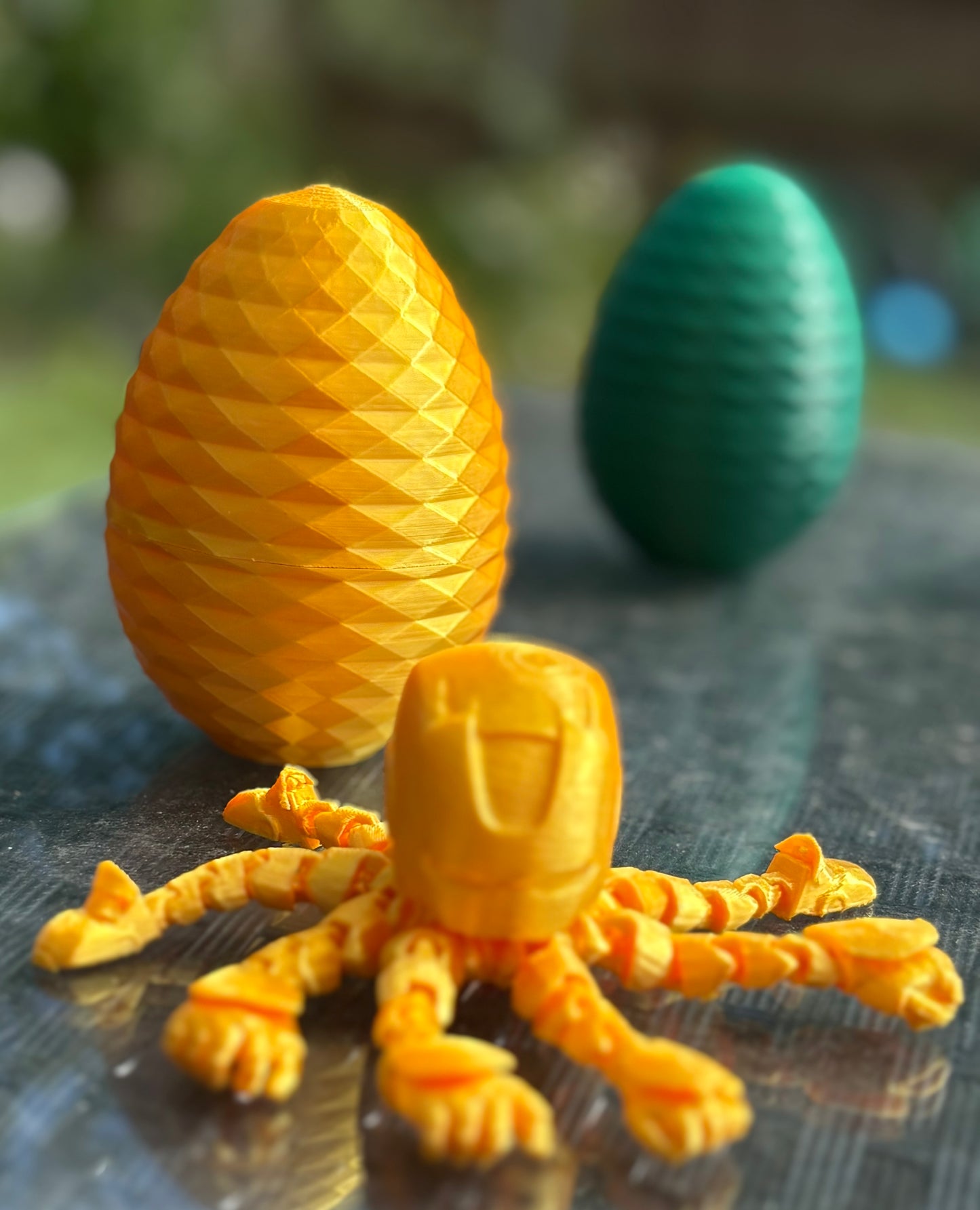 Articulated Octopus Ironman With Surprise Egg- Fidget Toy - Desk Toy - Flexible