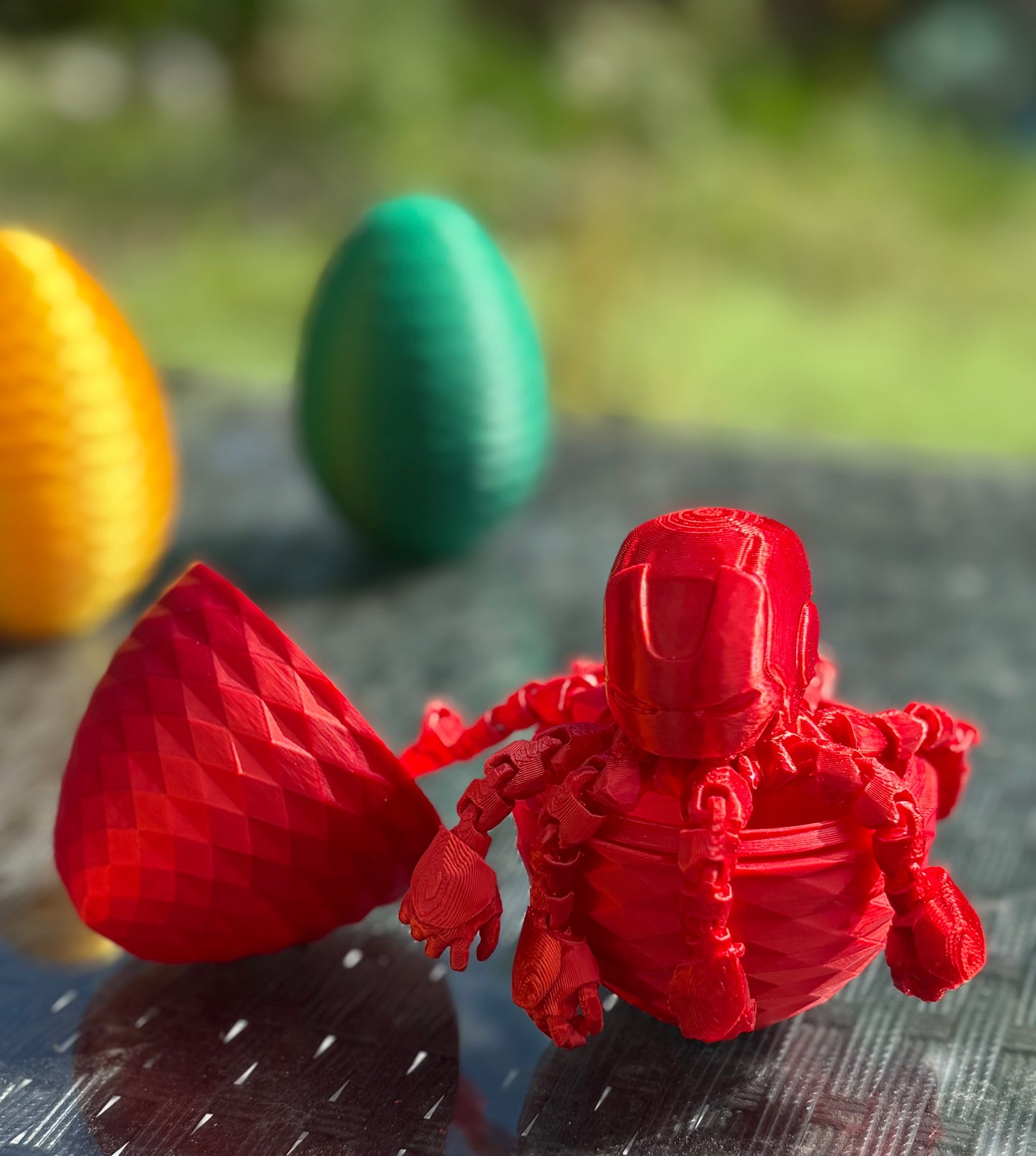 Articulated Octopus Ironman With Surprise Egg- Fidget Toy - Desk Toy - Flexible