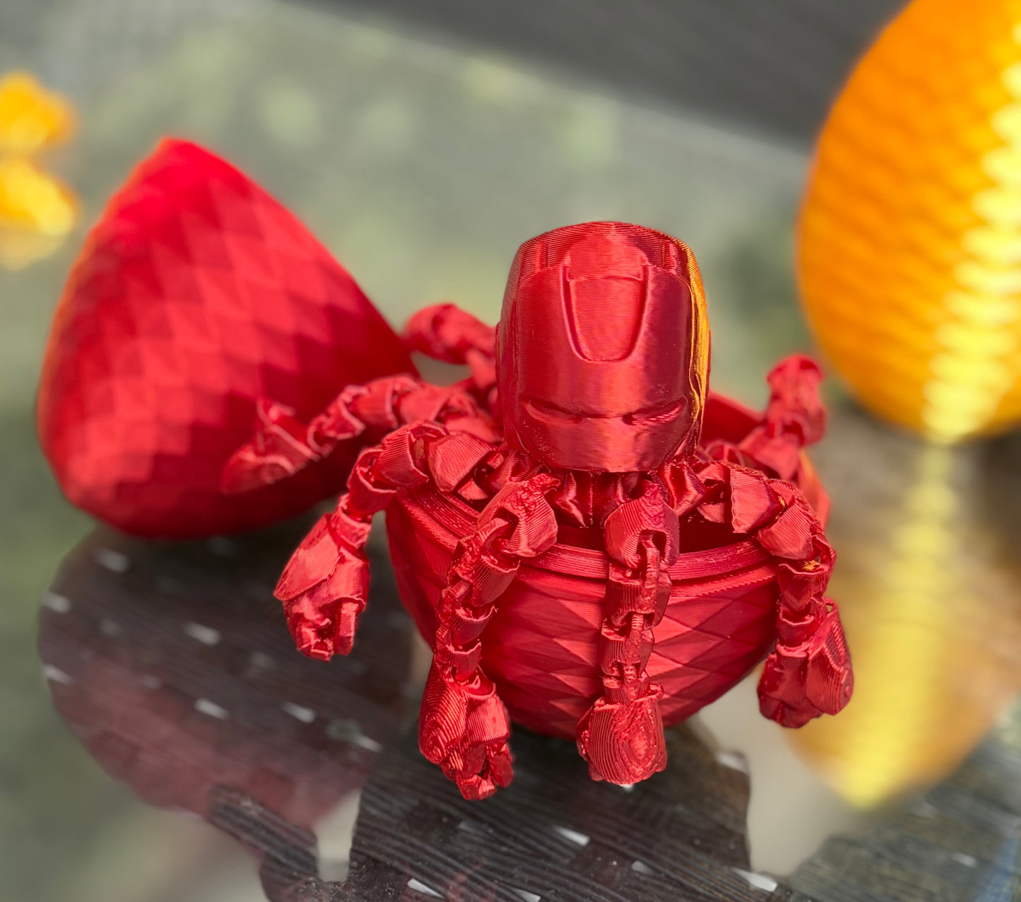 Articulated Octopus Ironman With Surprise Egg- Fidget Toy - Desk Toy - Flexible