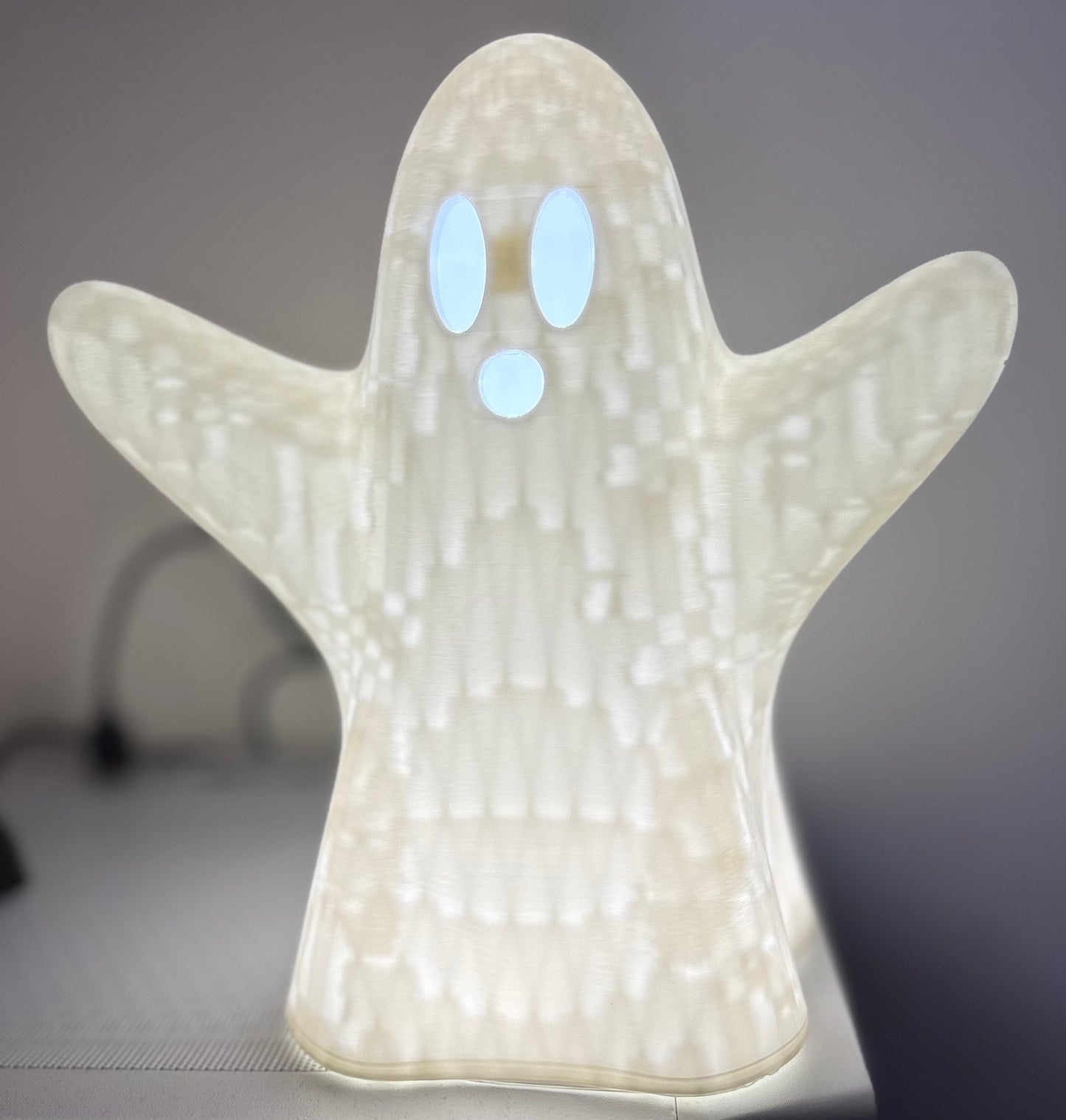 Spooky Ghost Halloween Light – USB Operated Warm White Lamp