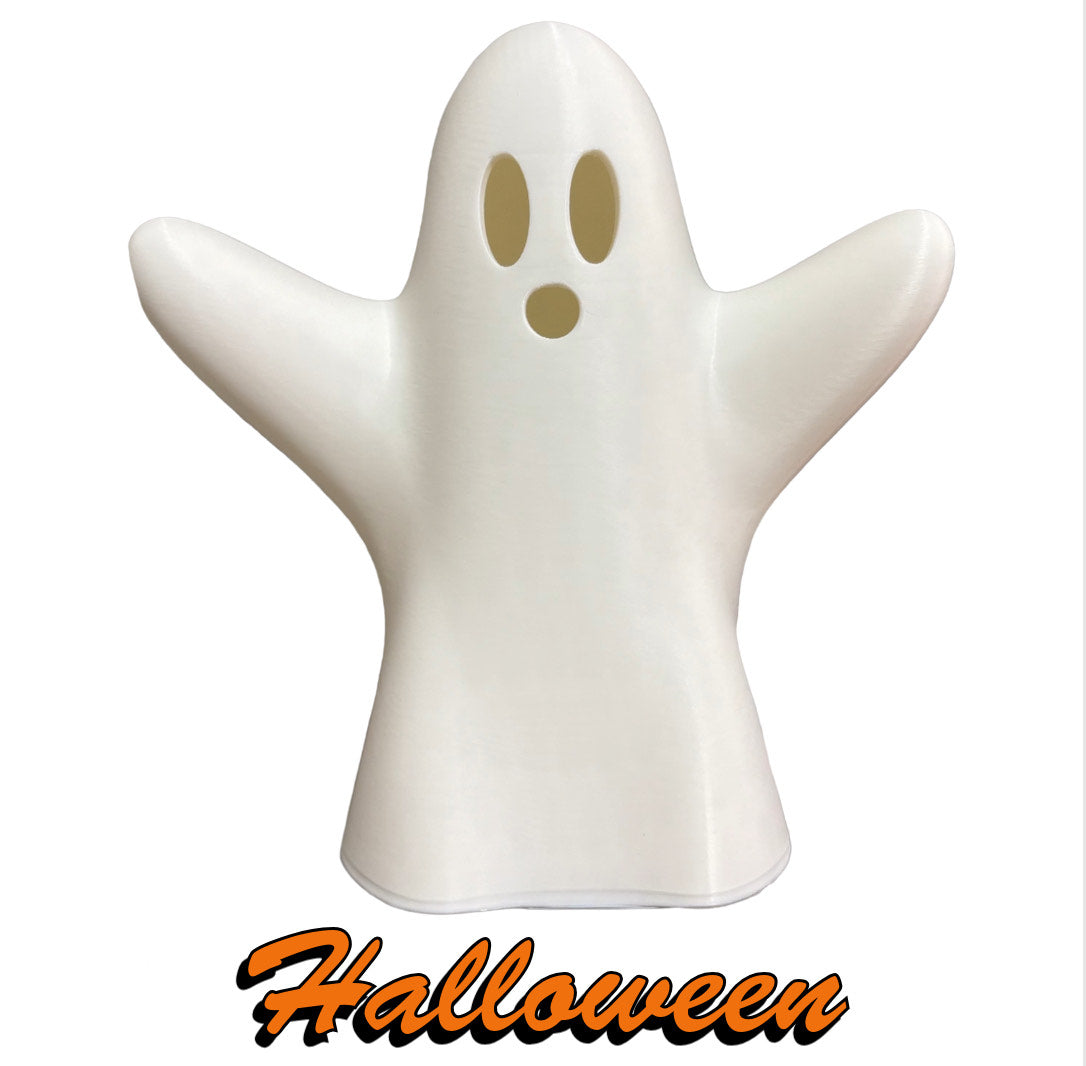 Spooky Ghost Halloween Light – USB Operated Warm White Lamp