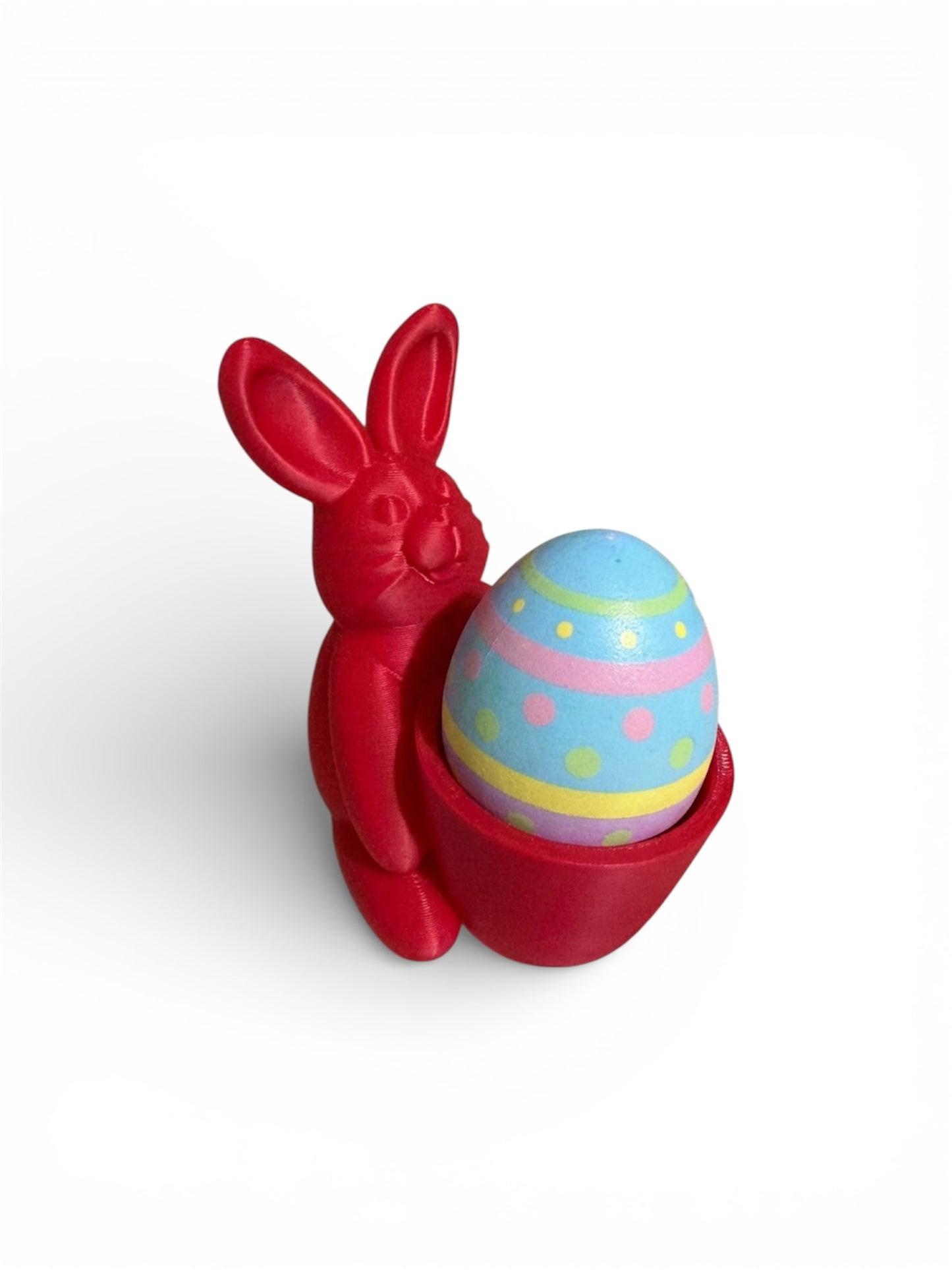 Set of 4 Bunny Egg Holders – Colorful Easter Rabbit Egg Cups