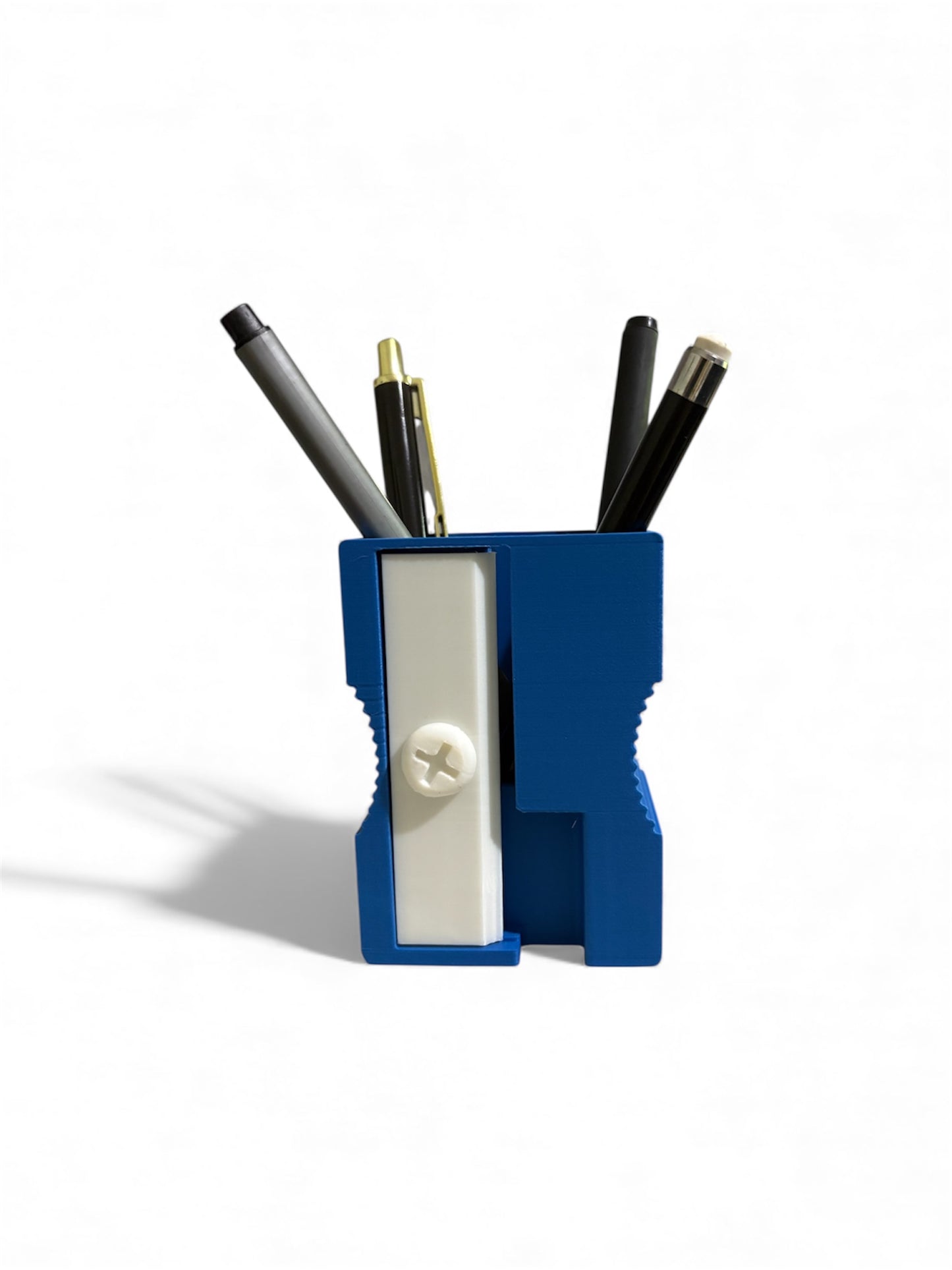 Creative Pencil Sharpener Style Pen & Pencil Holder Fun Desk Organizer