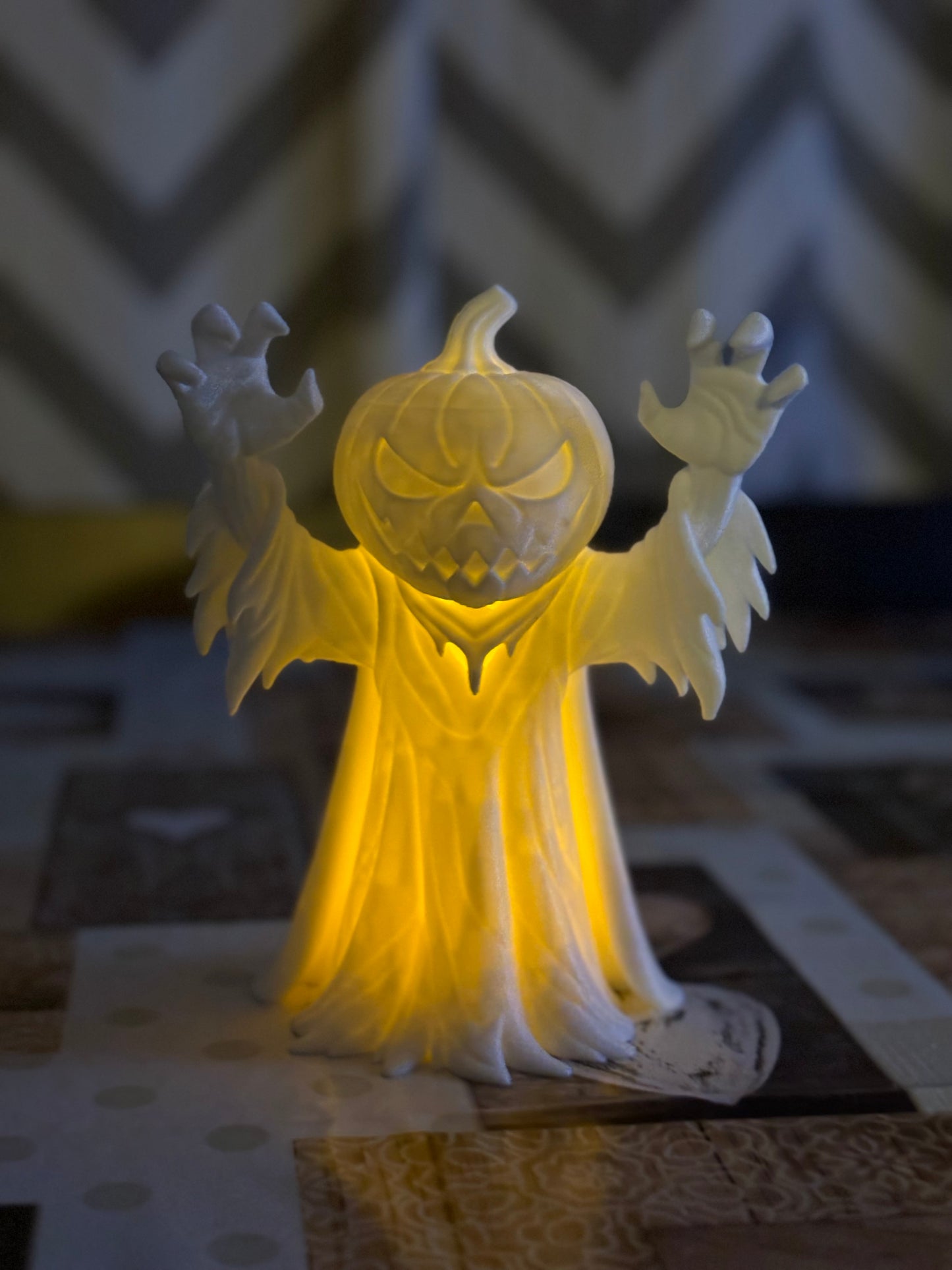 Halloween Pumpkin Ghost LED Light