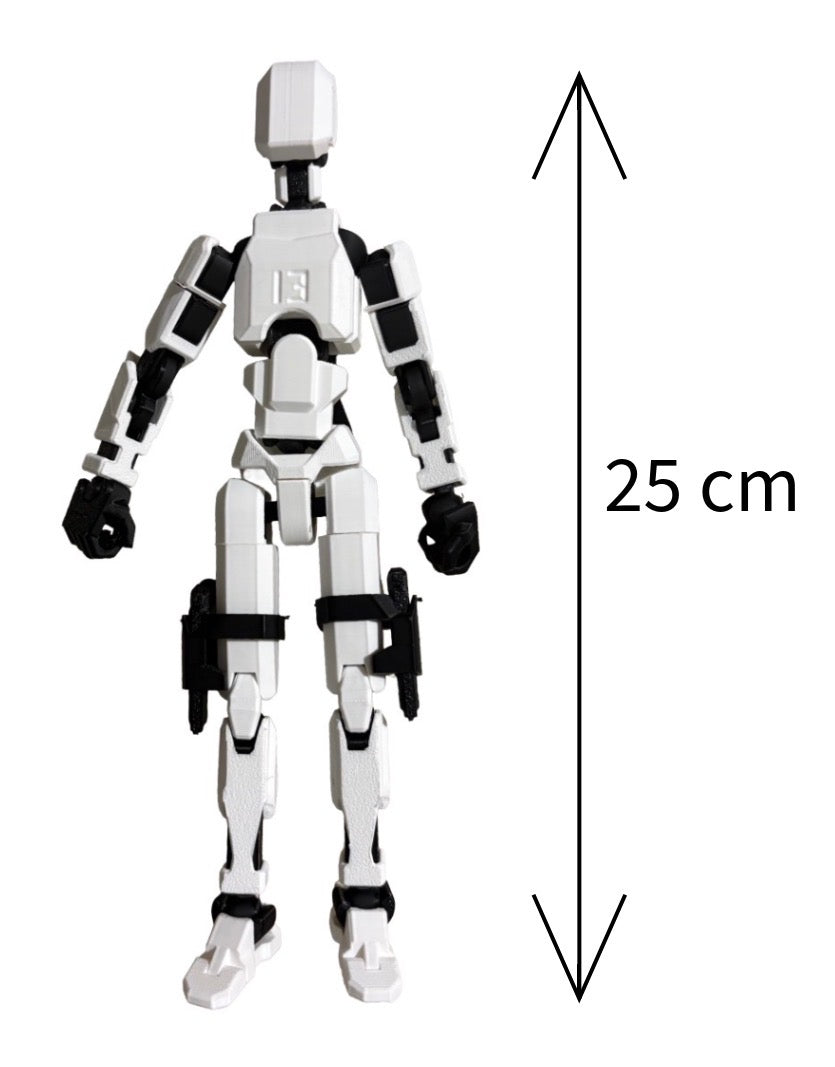 Dummy 13 DIY Articulated Mecha Model Kit – 25cm 3D Printed Robot Figure