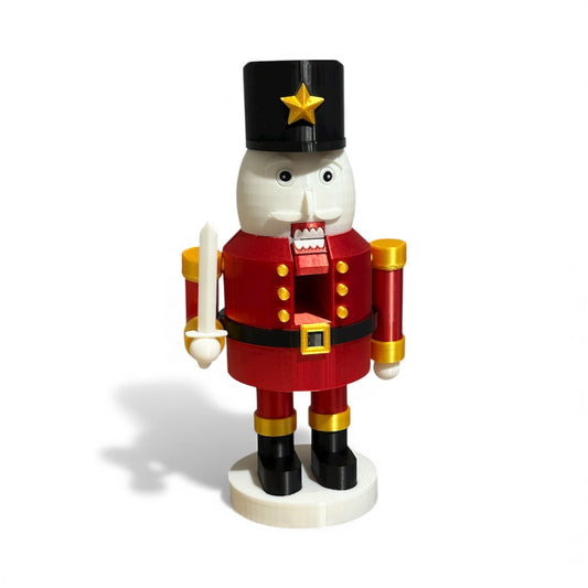 Christmas Nutcracker Soldier Figurine – Perfect Holiday Gift – Red & Green