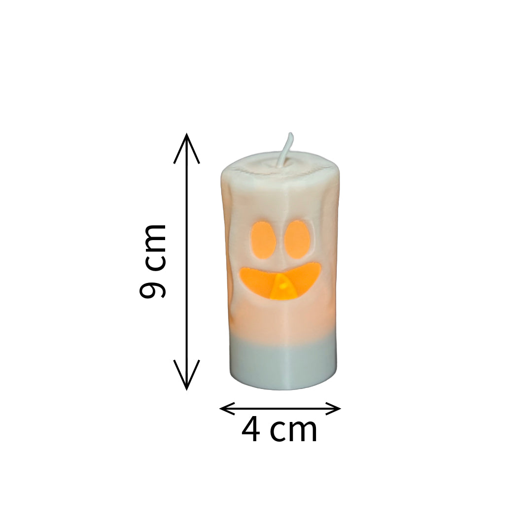 Halloween LED Ghost Candles Pack Of 6 Party Tea Light Candle Battery Operated