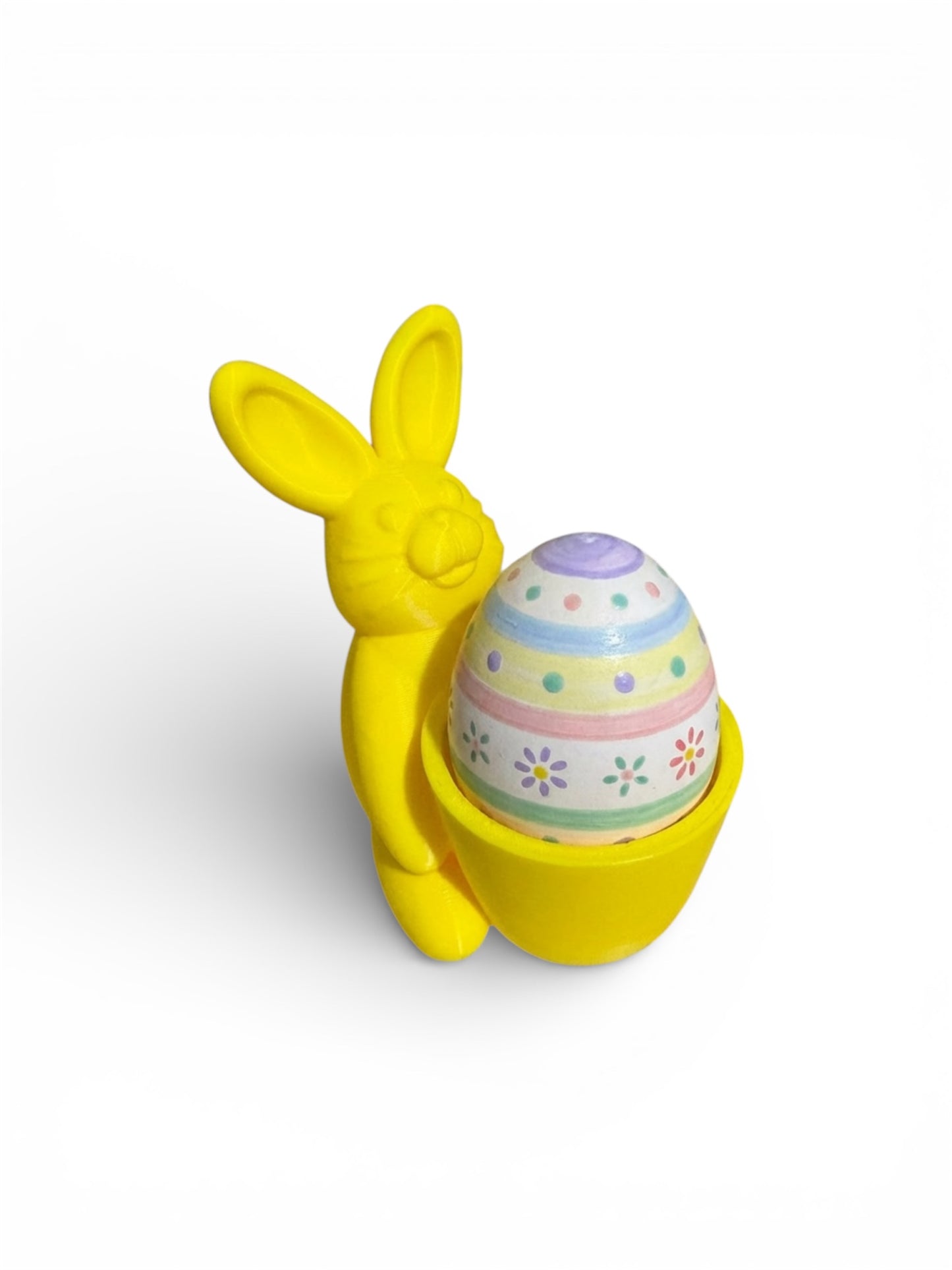 Set of 4 Bunny Egg Holders – Colorful Easter Rabbit Egg Cups