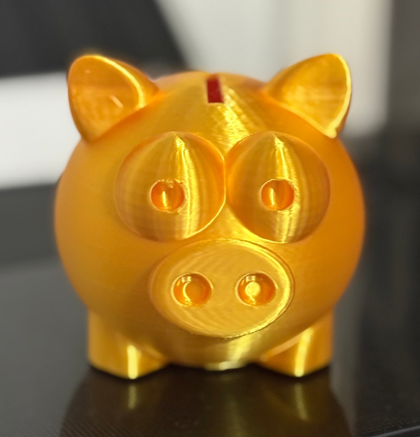 Golden Piggy Bank: Shiny Coin Bank, Kids & Adult Savings