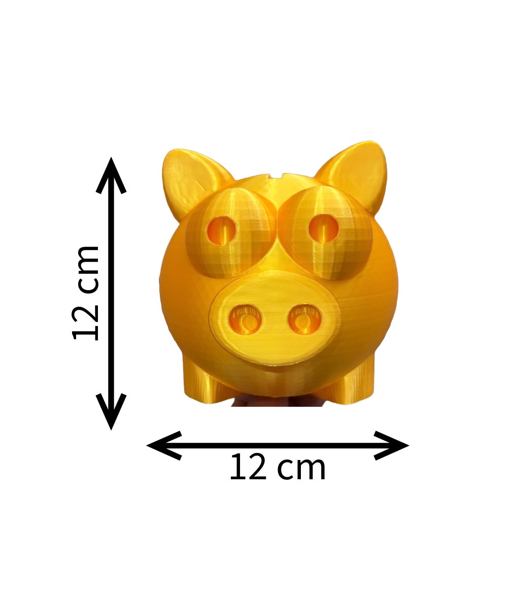 Golden Piggy Bank: Shiny Coin Bank, Kids & Adult Savings