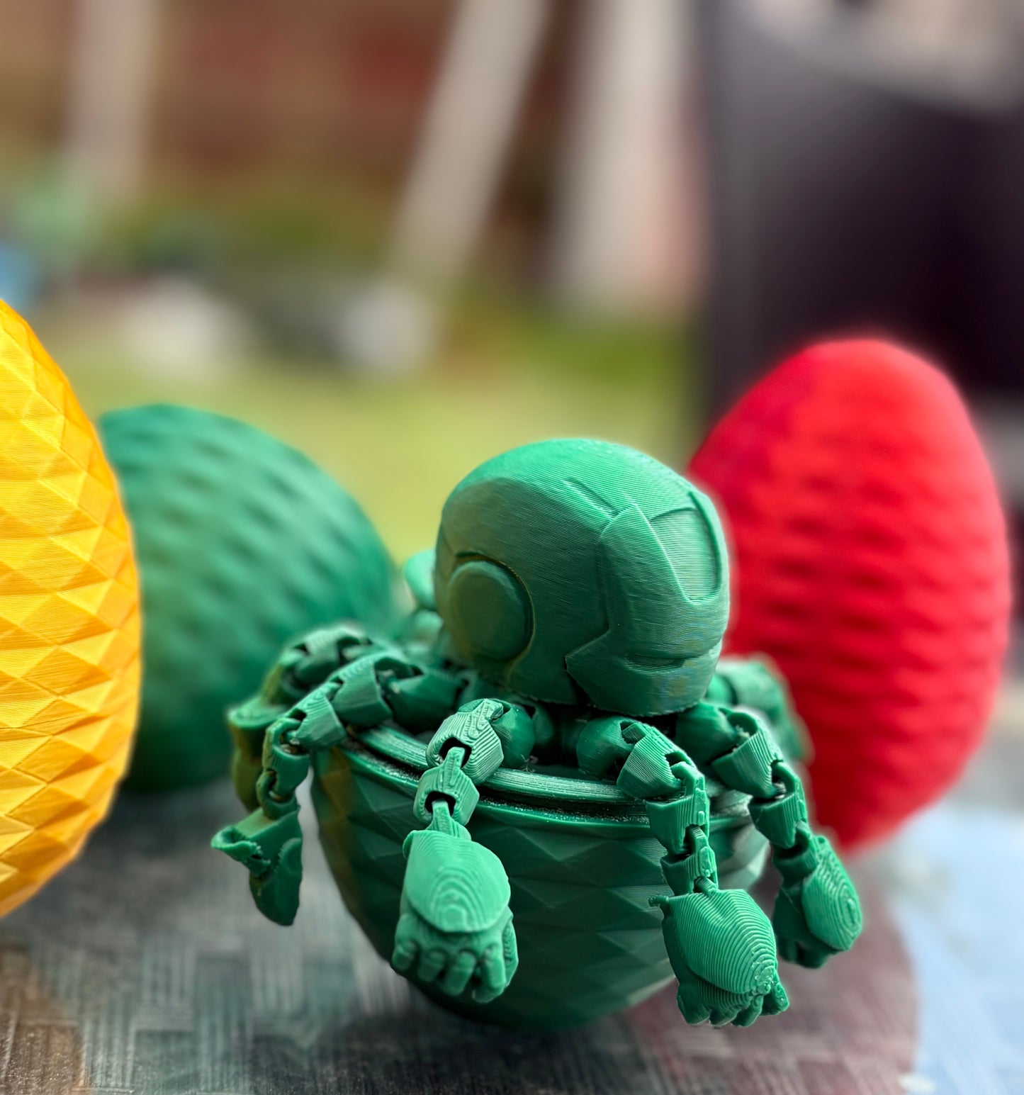 Articulated Octopus Ironman With Surprise Egg- Fidget Toy - Desk Toy - Flexible