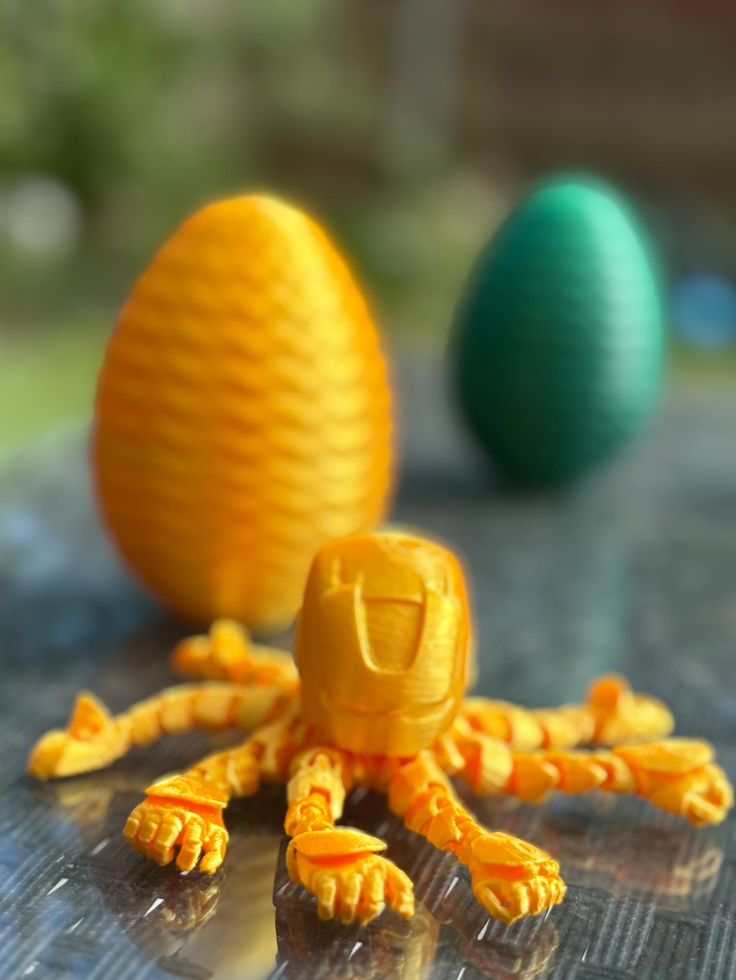 Articulated Octopus Ironman With Surprise Egg- Fidget Toy - Desk Toy - Flexible