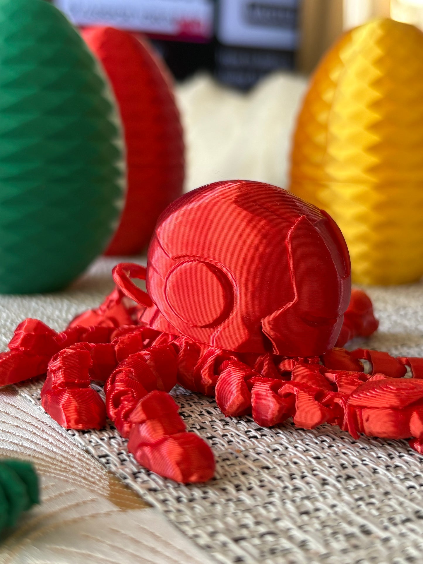 Articulated Octopus Ironman With Surprise Egg- Fidget Toy - Desk Toy - Flexible