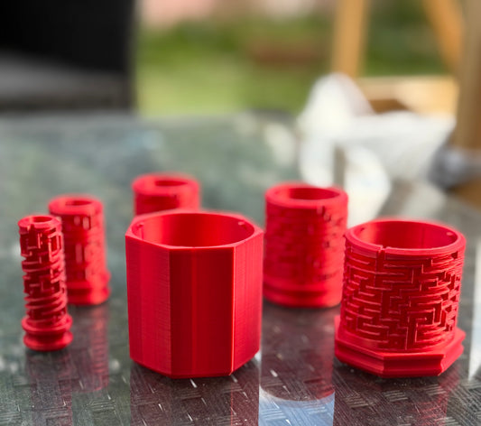 Maze Puzzle Tube Set: Mind Challenge Labyrinth, Brain Teasers (6 pcs)