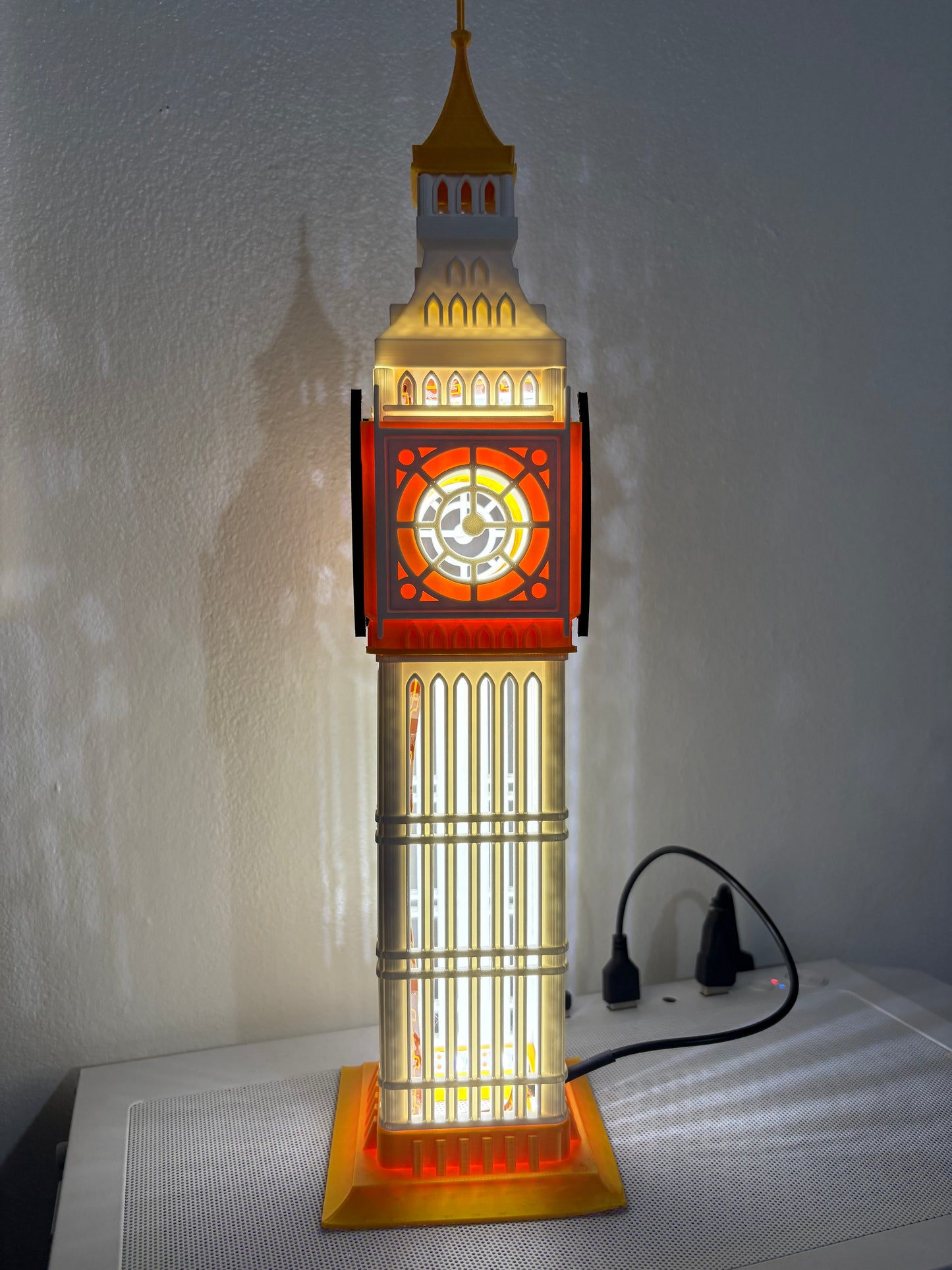 Big Ben Led Light Lamp Night Table Decor Visual Night 3D Effect Tower