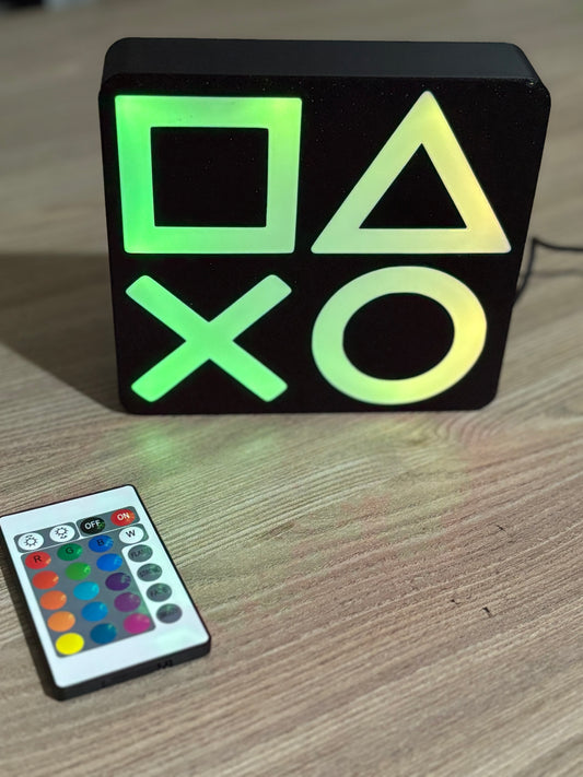 RGB Gaming Symbol Light –  Decoration with Remote Control