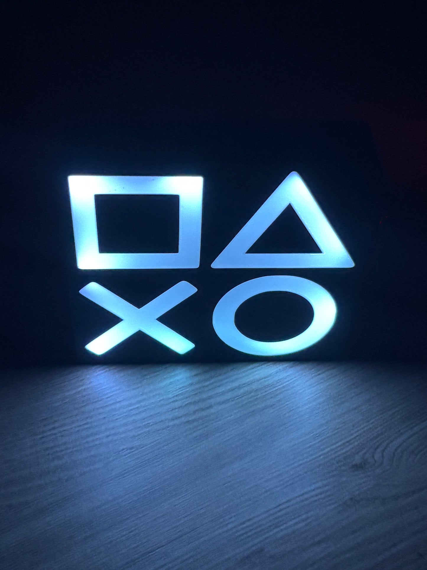 PlayStation LED Symbol Light – RGB Gaming Decor with Remote Control – Geek Room Lamp – Gamer Gift – Color Changing Mood Light