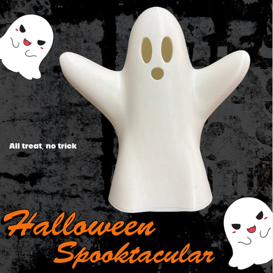 Spooky Ghost Halloween Light – USB Operated Warm White Lamp