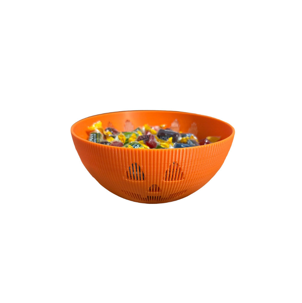 Halloween Candy Bowl – Pumpkin Dish for Treats – Spooky Party Decoration – Autumn Centerpiece