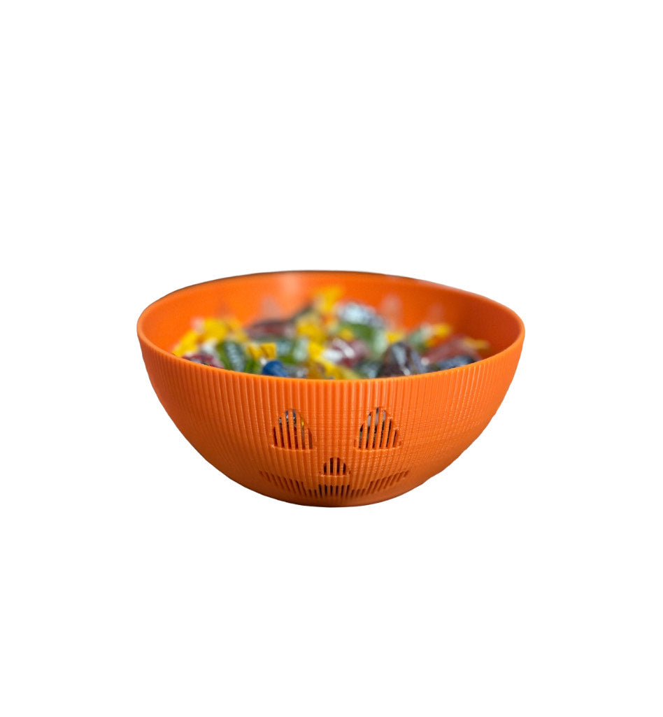 Halloween Candy Bowl – Pumpkin Dish for Treats – Spooky Party Decoration – Autumn Centerpiece